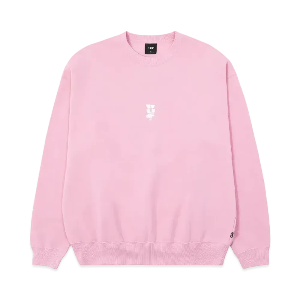 HUF Set Megablast Crewneck "Powder Pink"