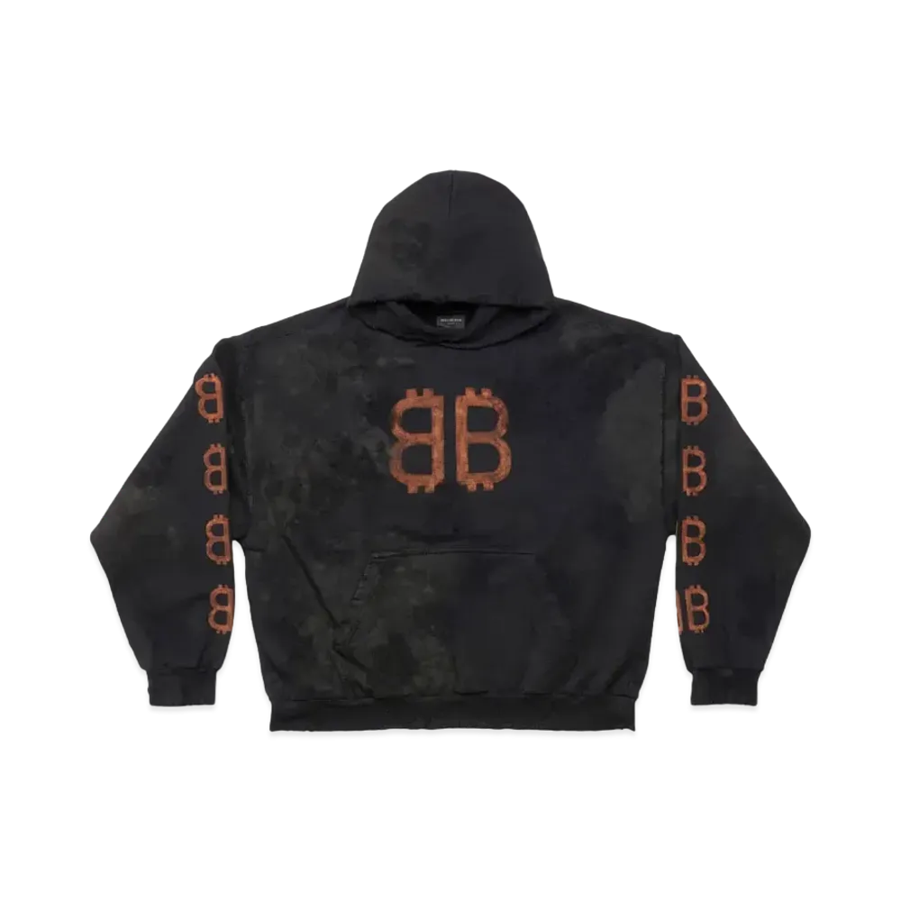 BALENCIAGA Women's Crypto Hoodie Medium Fit "Black"