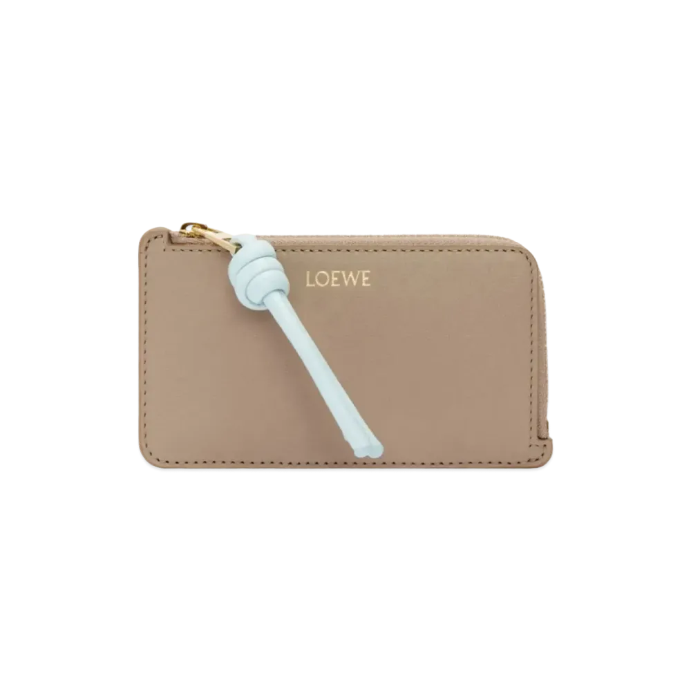 LOEWE Knotcoin Card Holder Shinina Pakaf "Sand/Blue Iceberg"