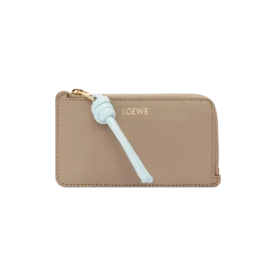 LOEWE Knotcoin Card Holder Shinina Pakaf "Sand/Blue Iceberg"