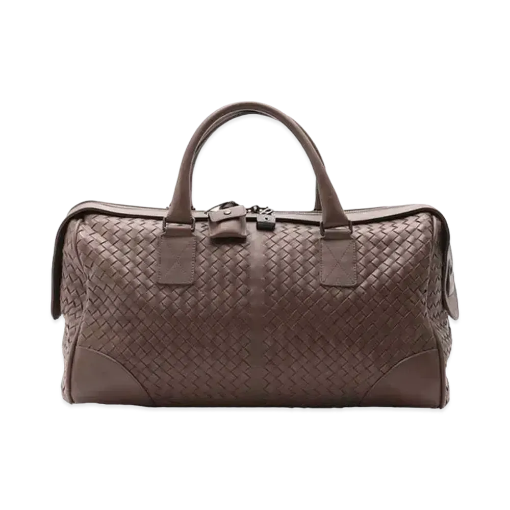 Bottega Veneta Intrecciato leather 2WAY Boston Bag "Brown"
