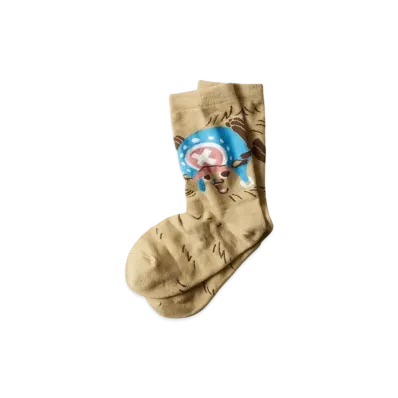 graniph x ONE PIECE Guard Point Middle Socks "Beige"