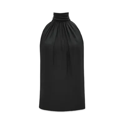 Saint Laurent Women's Blouse in Silk Muslin "Black"