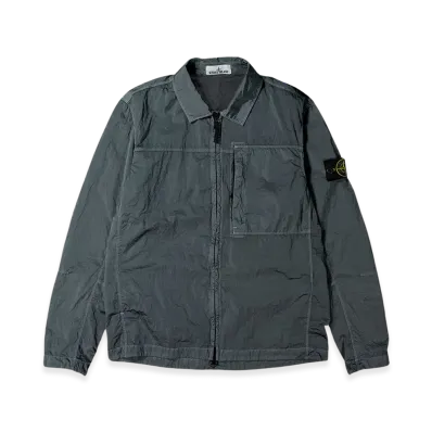 Stone Island 11819 Nylon Metal In Econyl Regenerated Nylon Overshirt - 24FW "Dark Grey"