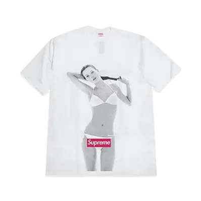 Supreme 10th Anniversary Kate Moss Tee "White"
