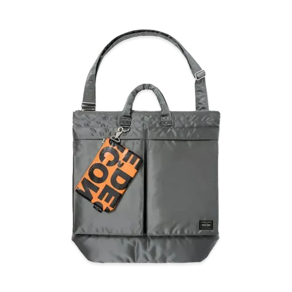 PORTER x COMME DES GARCONS Tanker Helmet Bag (M) "Gray" 381-17404