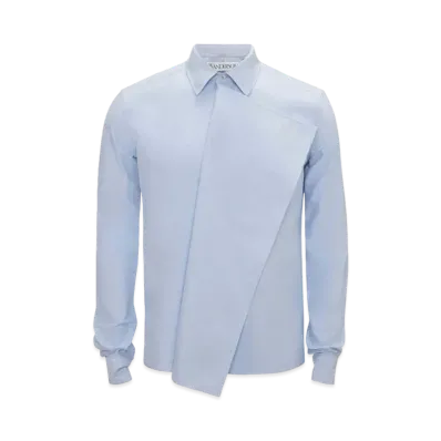 JW ANDERSON Drape Front Shirt "Light Blue"