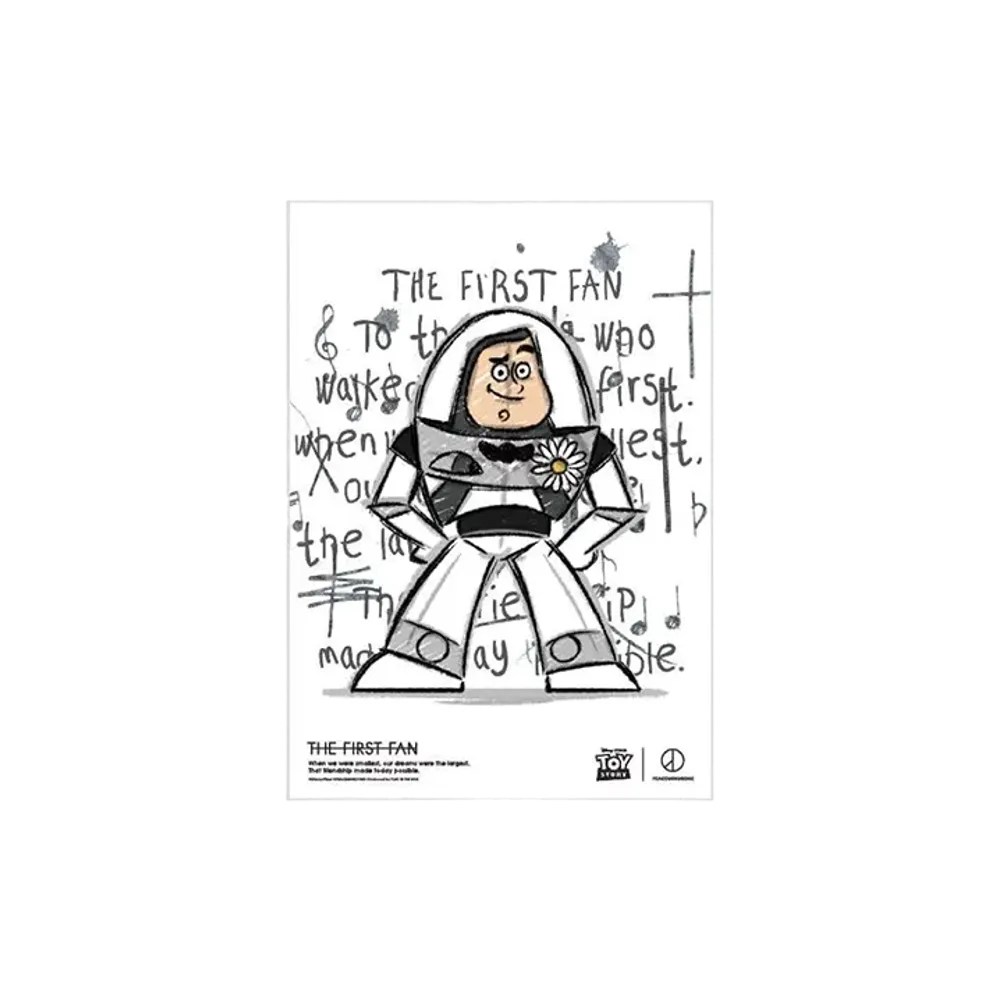 PEACEMINUSONE x Toy Story THE FIRST FAN Poster A3 02 "White" / G-DRAGON