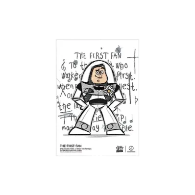 PEACEMINUSONE x Toy Story THE FIRST FAN Poster A3 02 "White" / G-DRAGON