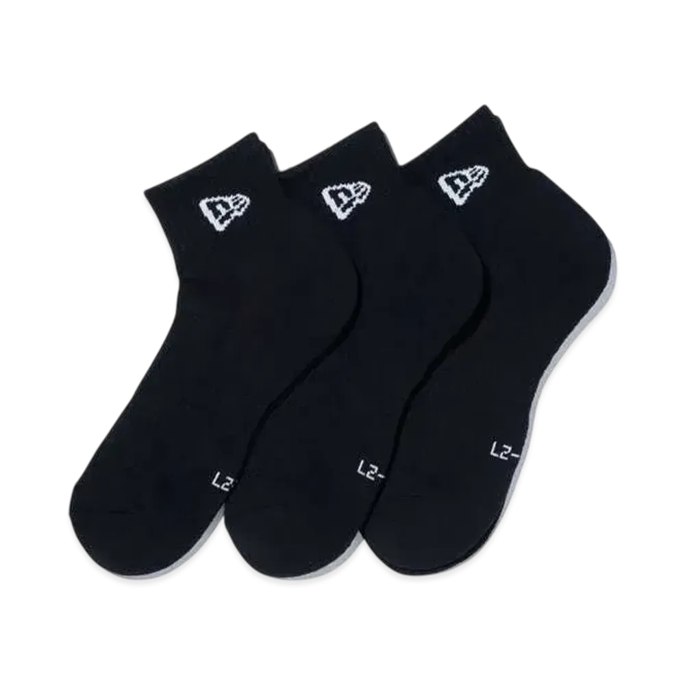 NEW ERA Socks Ankle 3 Pair "Black"