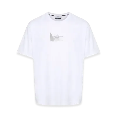 Stone Island 2RC88 Reflective Two Print T-Shirt - 24SS "White"
