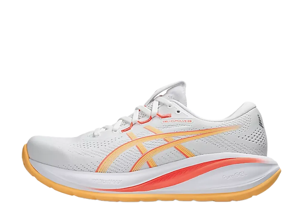 Asics Women's Gel-Cumulus 28 "White/Orange Glow"
