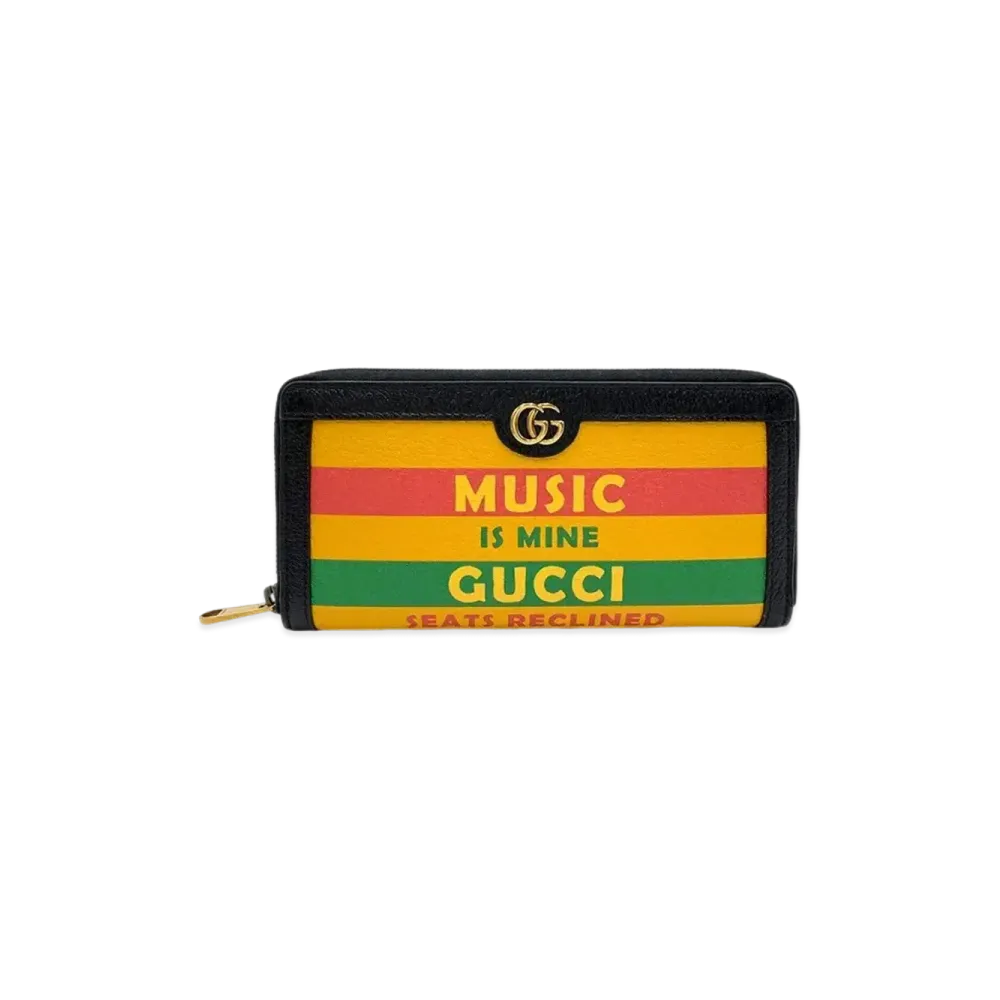 GUCCI Zip Around Wallet 100th Anniversary "Yellow"