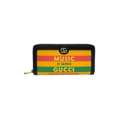 GUCCI Zip Around Wallet 100th Anniversary "Yellow"