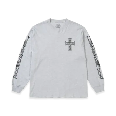 PALACE Y So Cross Longsleeve "Grey Marl"