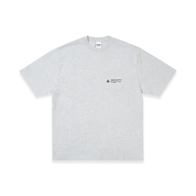 PALACE Shop Locator Pocket T-Shirt "Grey Marl"