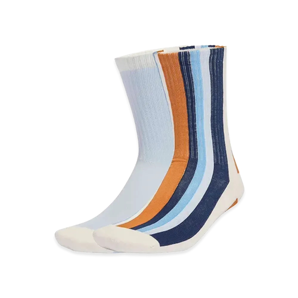 adidas Women's Crew Socks 2P "Multicolor/Crystal Sky"