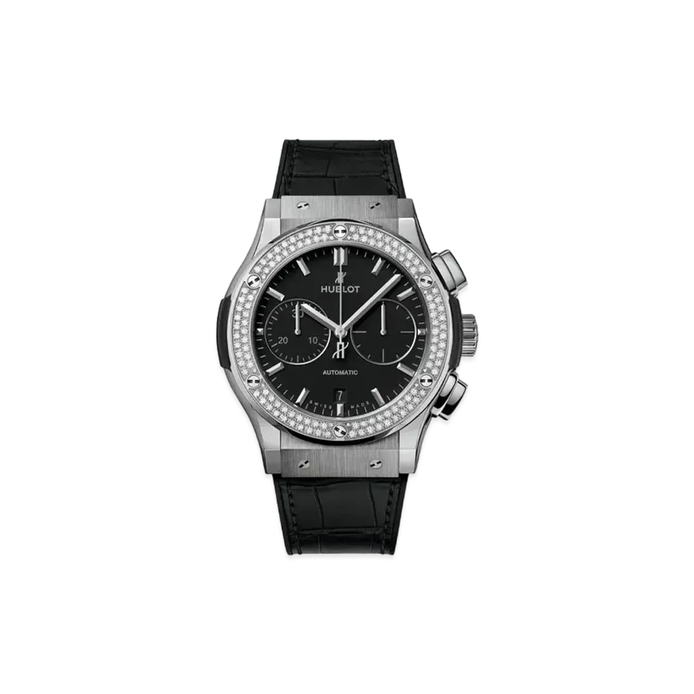 HUBLOT Classic Fusion Chronograph Titanium Diamonds 42mm