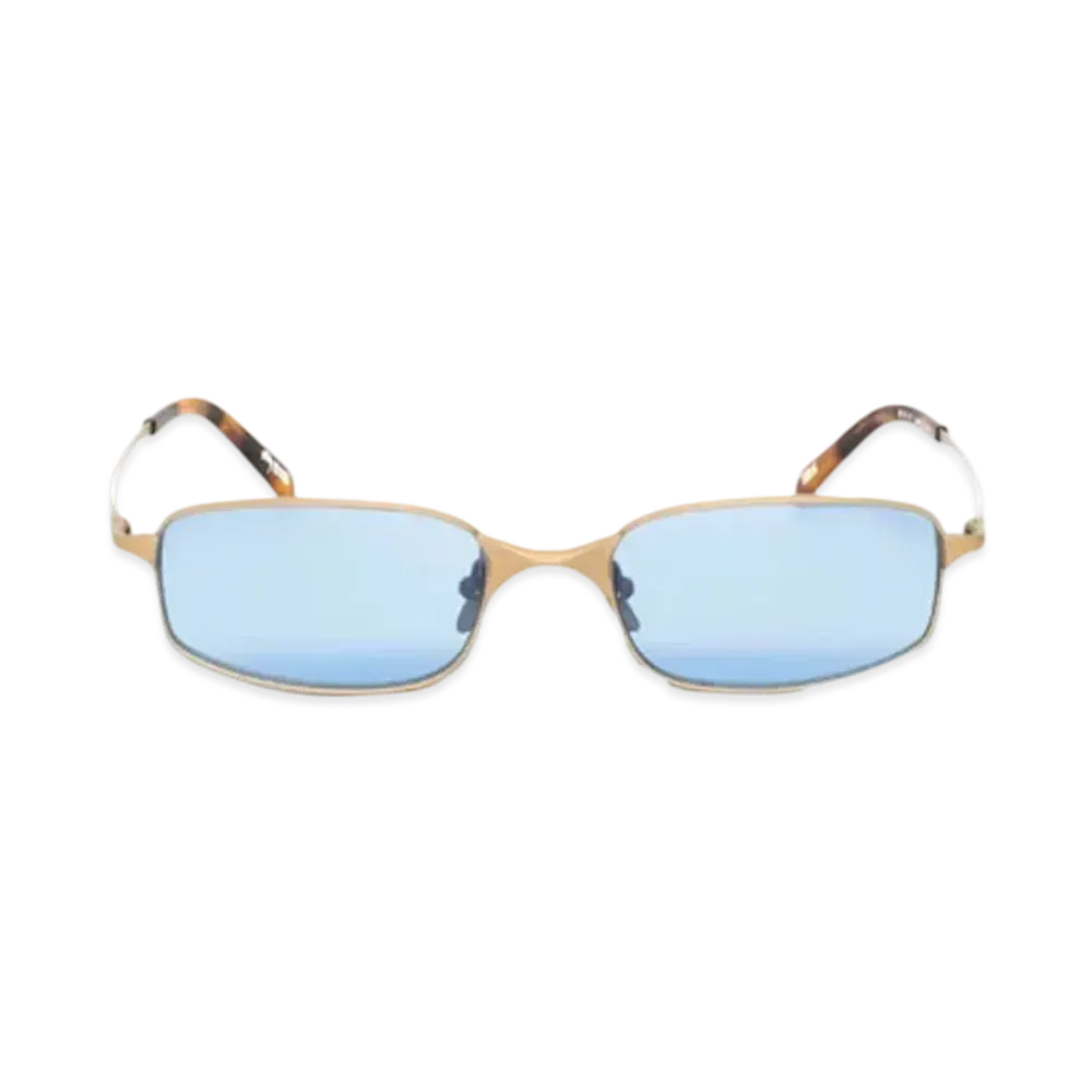 Stussy Simon Sunglasses "Matte Gold/Light Blue Lens"