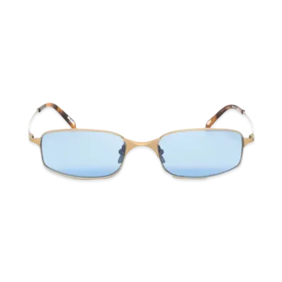 Stussy Simon Sunglasses "Matte Gold/Light Blue Lens"