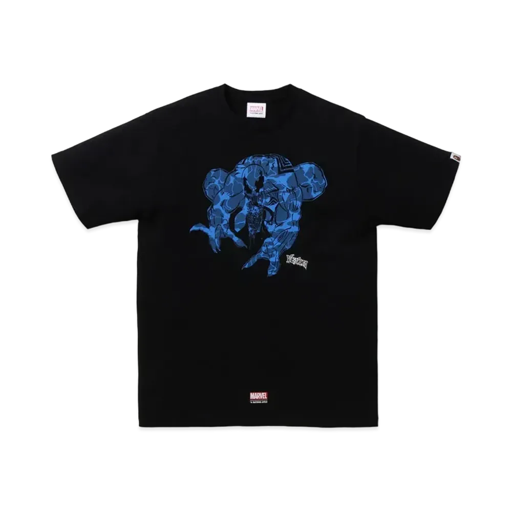 A BATHING APE x MARVEL VENOM TEE "Black"