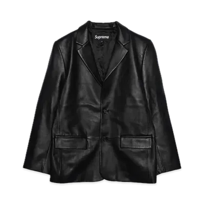 Supreme Leather Blazer "Black"