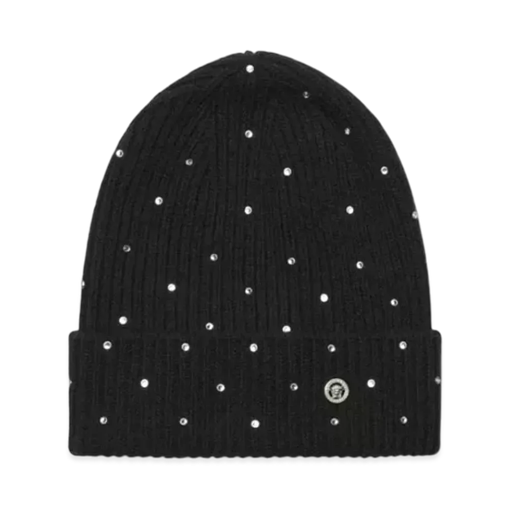 Versace Cielo Stellato Knit Beanie "Black"