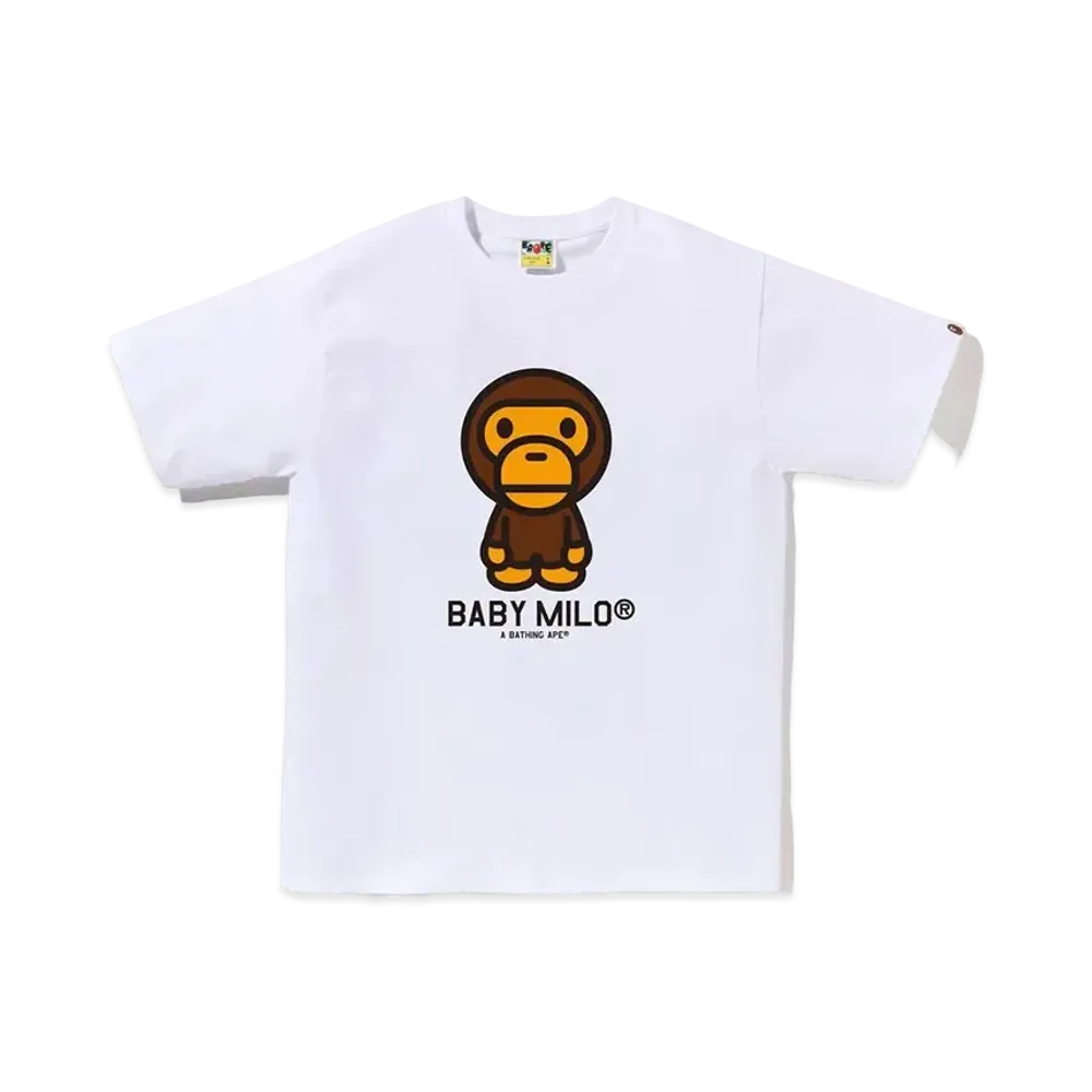 A BATHING APE Baby Milo Tee "White"