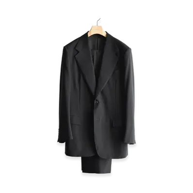 COMOLI Black Formal Suit "Black"
