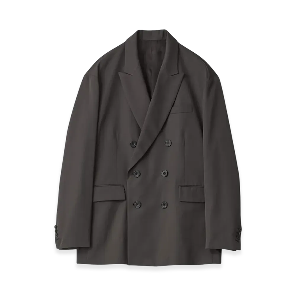 ssstein Oversized Double Breasted Jacket "Grey Khaki"