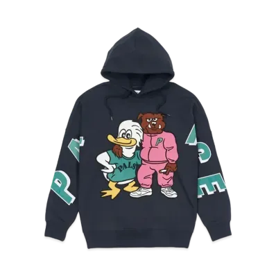 PALACE DOG AND DUCK DROP SHOULDER HOOD "Navy"