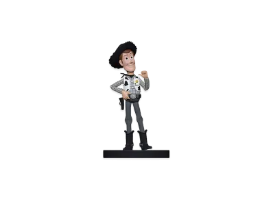 PEACEMINUSONE x Toy Story THE FIRST FAN Art Toy Figure Woody "Gray" / G-DRAGON