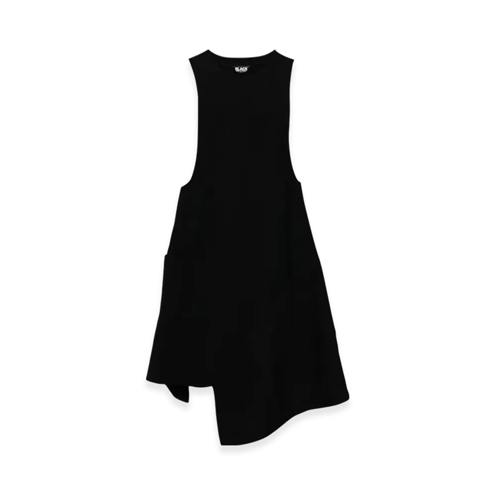 BLACK COMME des GARCONS Asymmetric Dress "Silver"