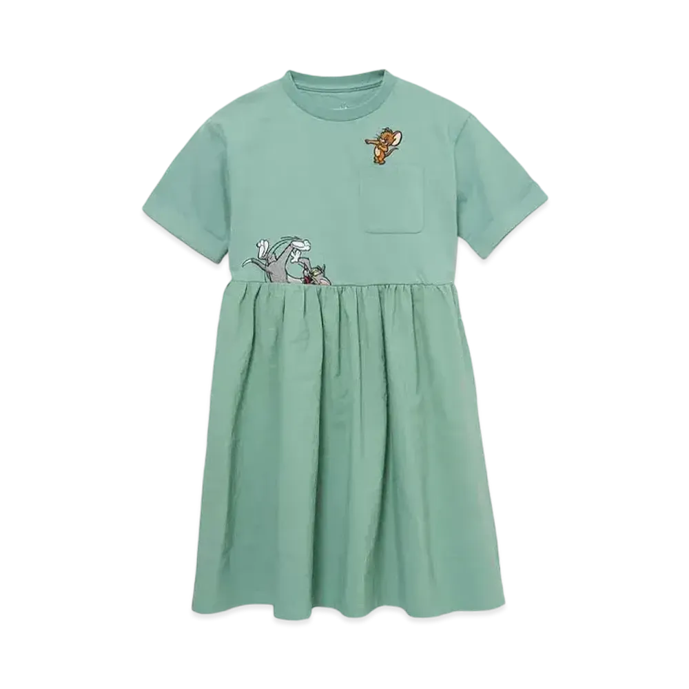 graniph x Tom and Jerry Fall Kids Docking One Piece "Khaki"