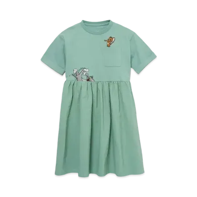 graniph x Tom and Jerry Fall Kids Docking One Piece "Khaki"