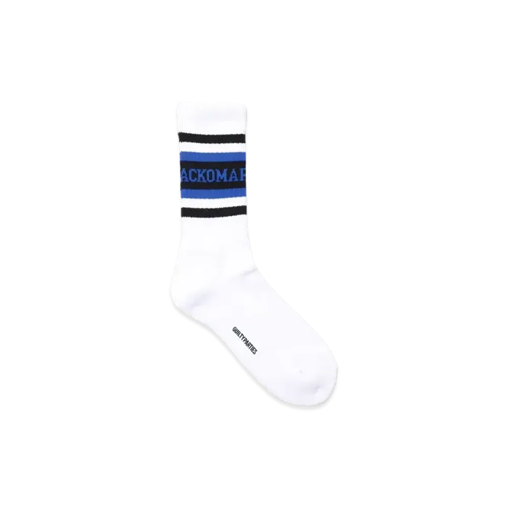WACKO MARIA Logo Jacquard Socks "Blue"