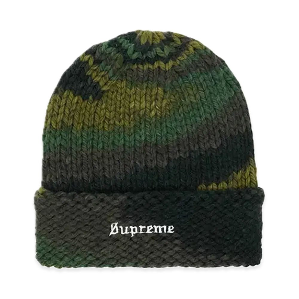 Supreme Gradient Spacedye Beanie "Olive"