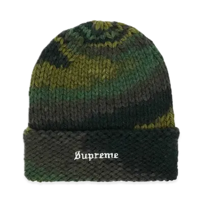 Supreme Gradient Spacedye Beanie "Olive"