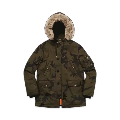 Supreme x Louis Vuitton Jacquard Denim N-3B Parka "Camo"