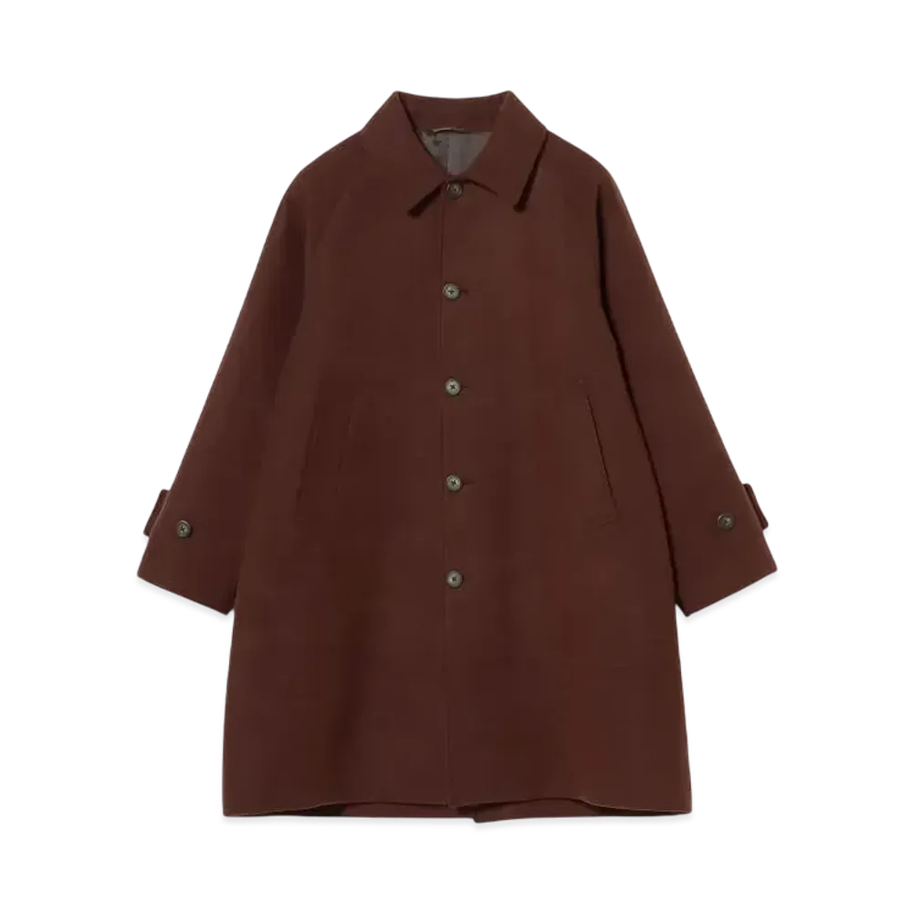 BEAMS Fleece Collar Coat "Bordeaux"