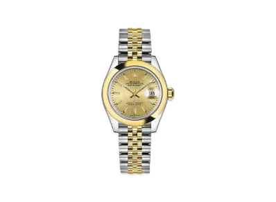 ROLEX Datejust 31 Oyster 31mm "Champagne/Oyster Steel/Yellow Gold"