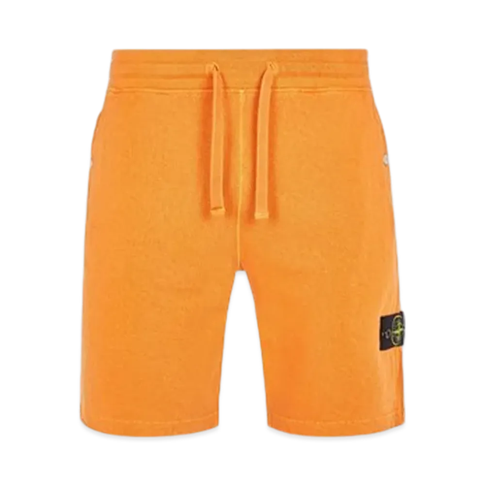 Stone Island 63460 Old Treatment Regular Fit Bermuda Shorts - 24SS "Orange"