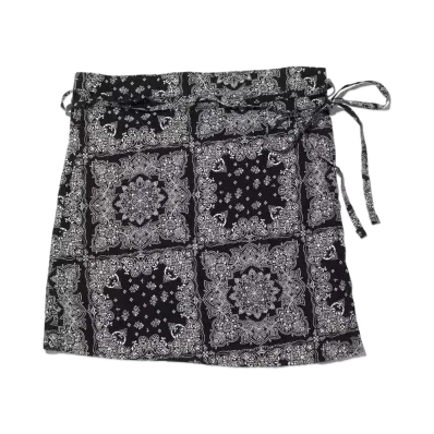 atmos pink Paisley Pattern Wrap Skirt "Black"