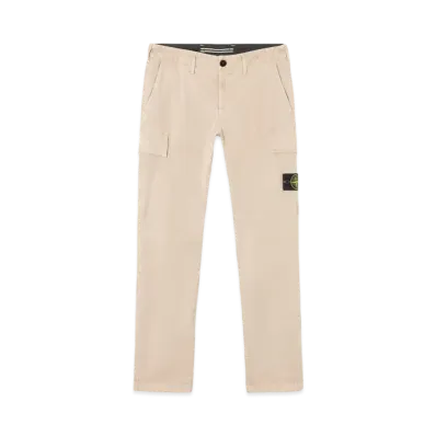 Stone Island 3100306 Stretch Organic Broken Twill Cotton Old Effect "Desert Brown"