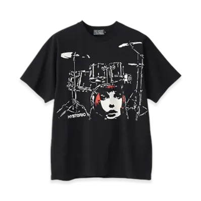 HYSTERIC GLAMOUR Drum Set T-Shirt "Black"