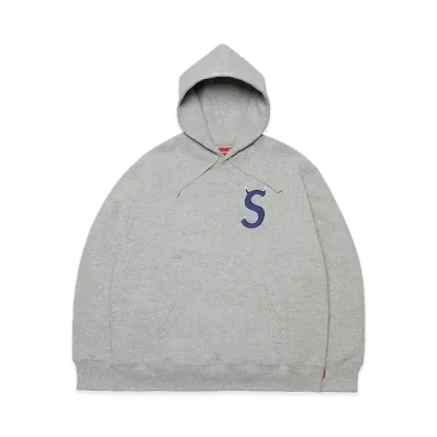Supreme S Logo Hooded Sweatshirt "Heather Grey" (22FW)