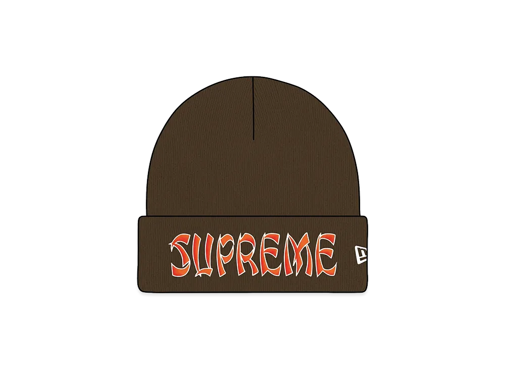 Supreme New Era Action Beanie "Brown"