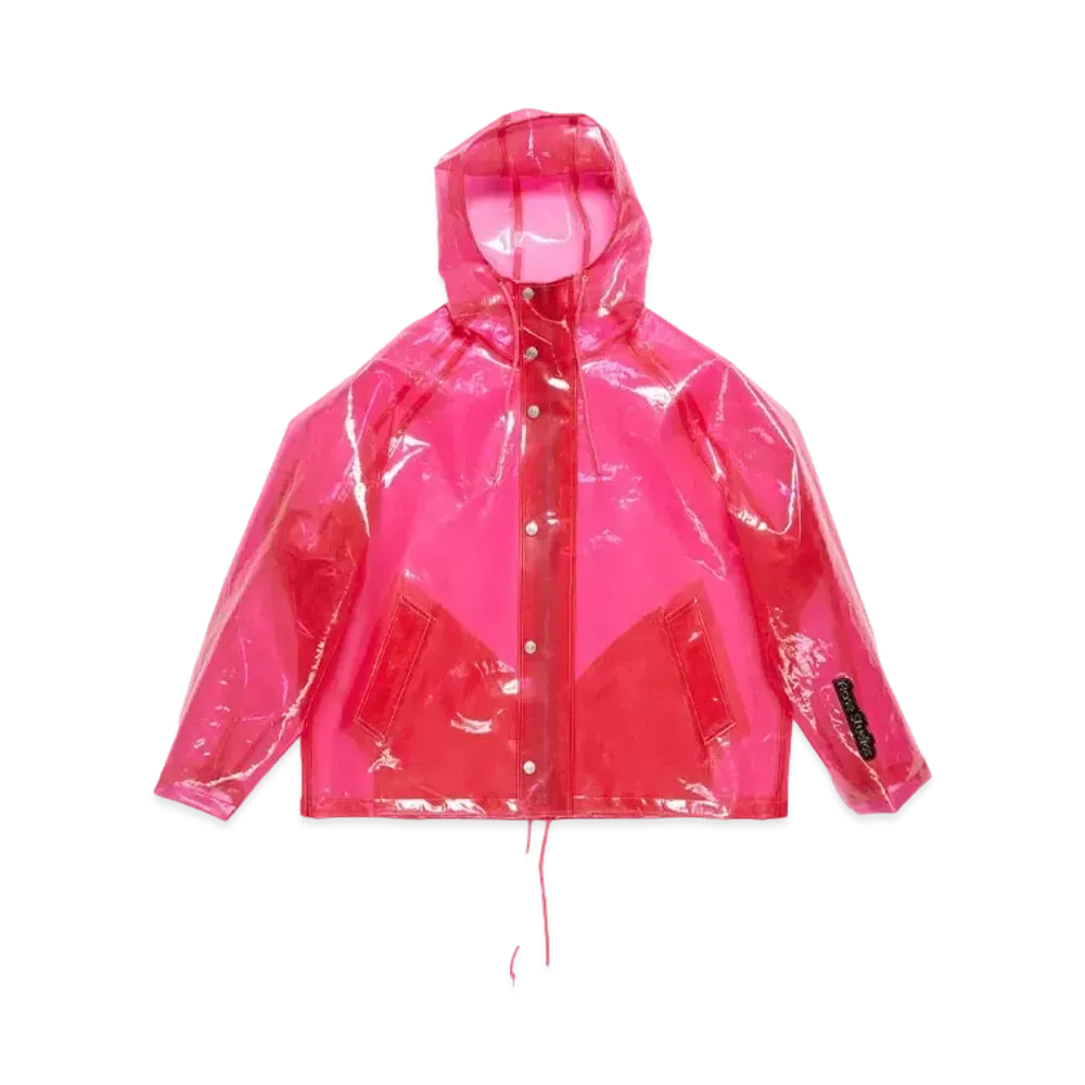 Acne Studios Hooded Transparent Jacket "Berry Pink"