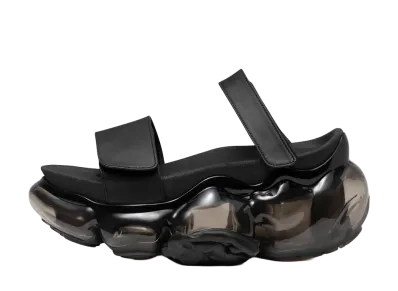 grounds MOOPIE LEATHER SANDAL "Black"