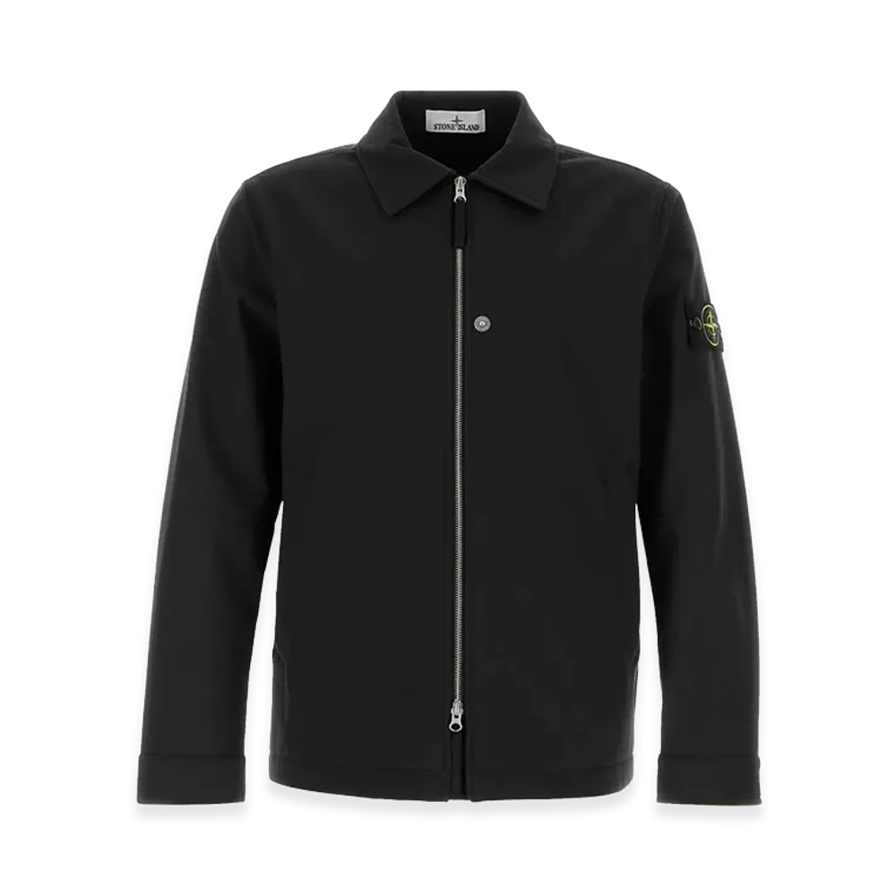 Stone Island Stretch Polyester Jacket "Black"